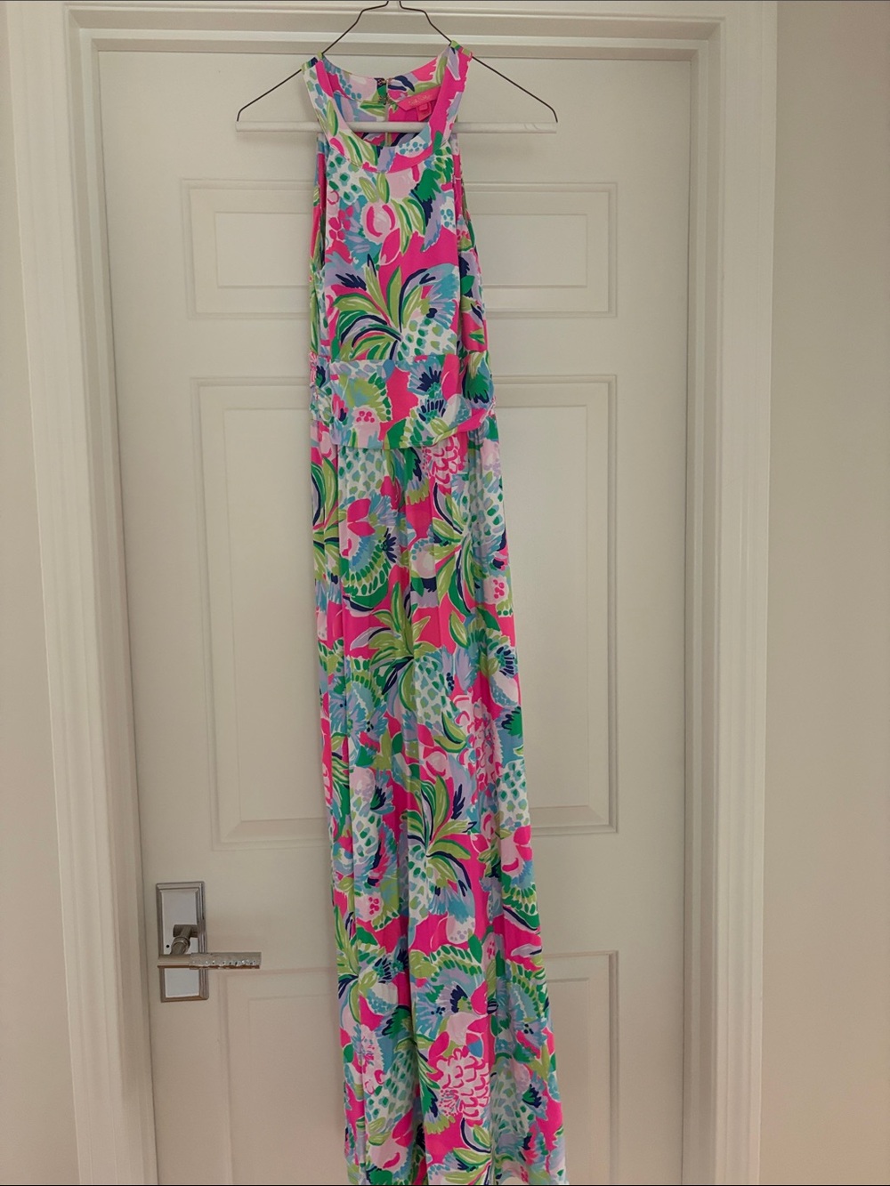 Lilly Pulitzer Pink, Green, Blue Floral Sleeveless Dress